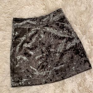 So pretty!! Velvet, fitted skirt